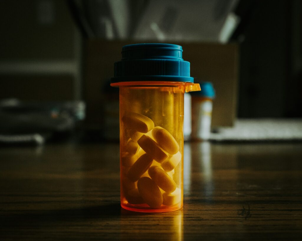 bottle of pills